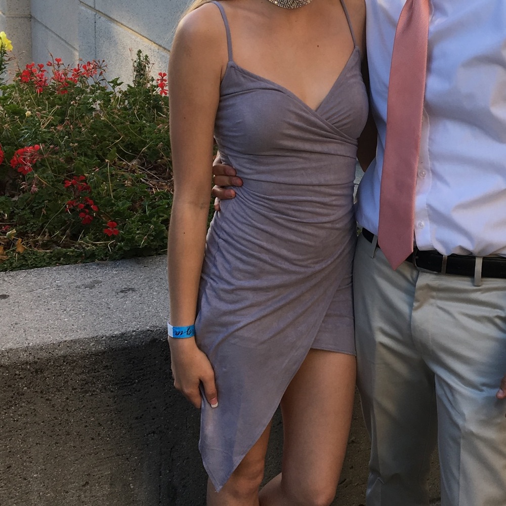 Lavender bodycon dress
